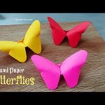 How to make a paper butterfly step by step video