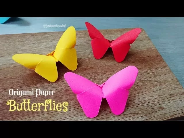 How to make a paper butterfly step by step video