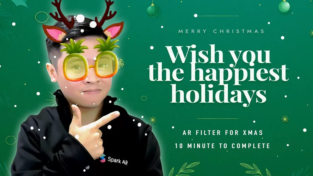 Spark AR Tutorial: Creating Christmas Filter in 10 minutes
