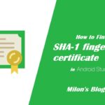 How to get the SHA-1 fingerprint certificate in Android Studio