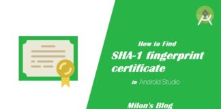 How to get the SHA-1 fingerprint certificate in Android Studio