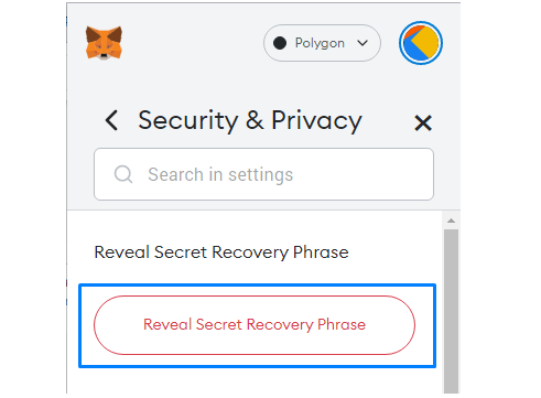 How to Recovery Metamask Secret Phrase From Account