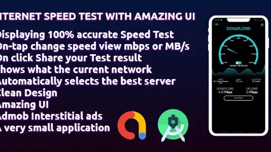 Internet Speed Test with amazing UI