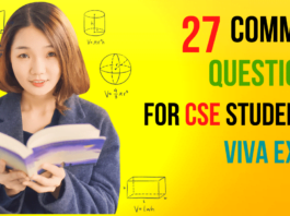 27 Common Questions for CSE student's Job VIVA Exam