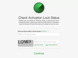 iCloud Activation Lock Status